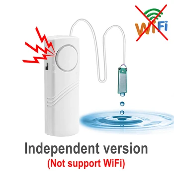 Water Leak Alarm Liquid Leak Detector Flood Overflow Sensor Work 3V Kitchen Bathroom Fish Tank independent Built-in Sound Alarm 1