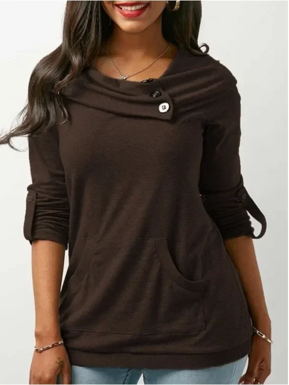 

2024 newNew solid color long-sleeved T-shirt sweater gray22