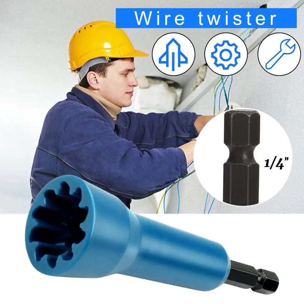

Spin Twist Wire Connector Twist Wire Connector Socket Compact Size Wire Twisting Tool Reusable High-efficiency Wire for Enhanced