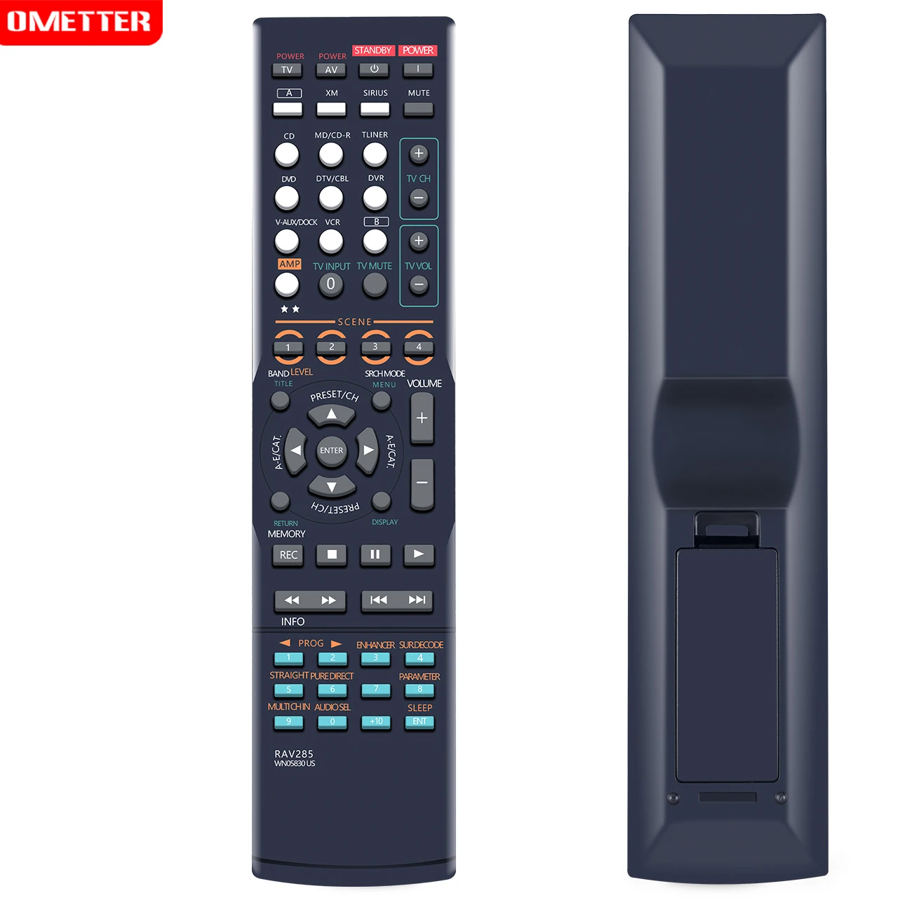 Controle Remoto Apto para Yamaha av Receptor Htr6160 Rx-v663bl Rx-v663 Remoto Rav285 Wn05830us - Image 5