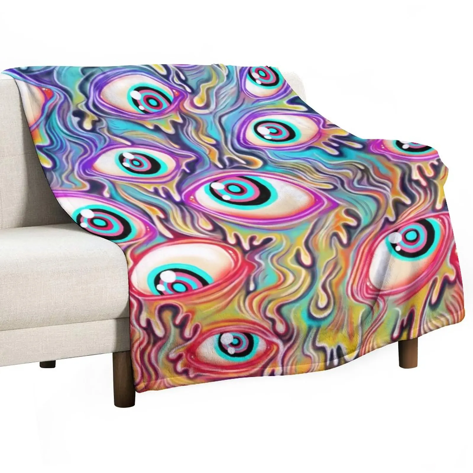 

Eyeball Pattern Throw Blanket Giant Sofa Blanket Furry Blanket Moving Blanket Blankets For Bed