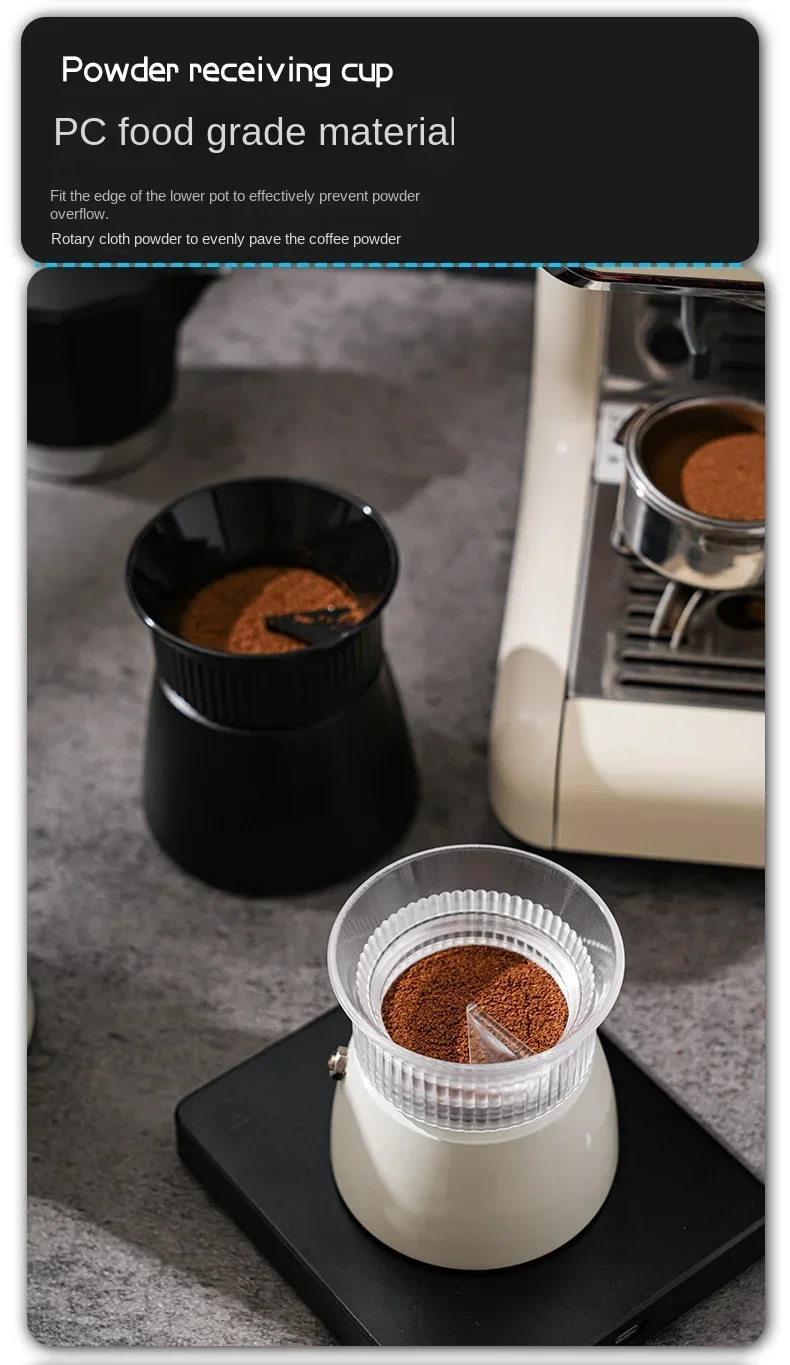 Description Picture 3 of itemCoffee Tamper for Moka Pot Rotary Powder Dosing Ring Coffee Distributor Leveler for 3/6 Cups Espresso Tools