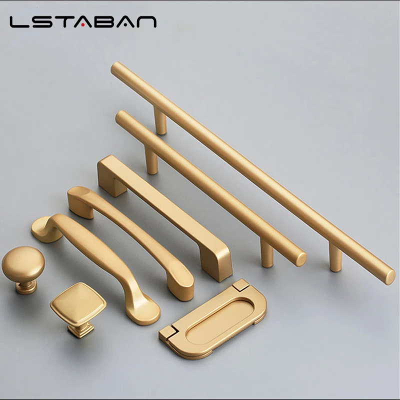 Aluminum Alloy Furniture Handles Bookcase Handles Wine Cabinet Door Knob For Cabinet Golden Simple Fashion door handles,cabinet handles