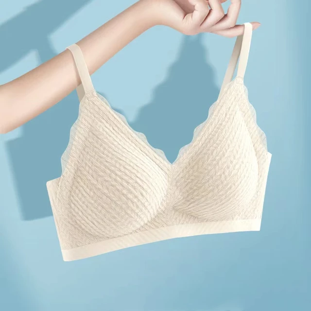 New Top Lace Seamless Women's Underwear Small Chest Gathered Non-slip No Steel Ring Sexy Sling Beautiful Back Bra Thin Section 6