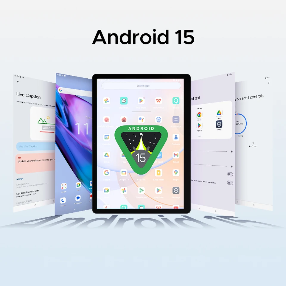 DOOGEE Tab E3 MaxタブレットPC Android 15 Gemini AIクアッド