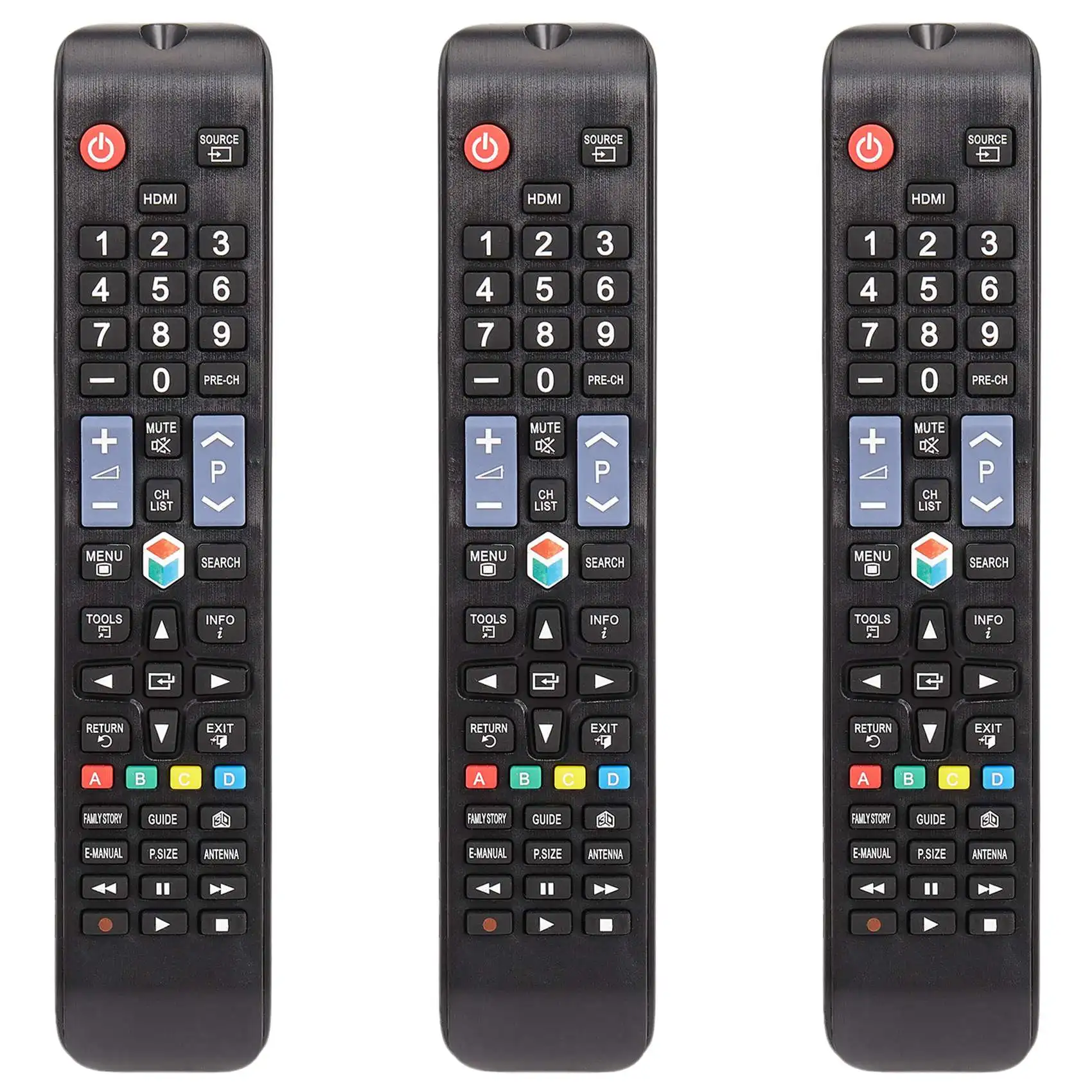 3X New Guality Per Samsung Aa59-00594A Smart Tv Telecomando 3D Aa59-00581A Aa59-00582A Aa59-00638A