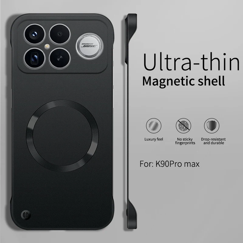 Enhanced Borderless Metallic Paint Magnetic Phone Case - Thin, Magsafe-Compatible