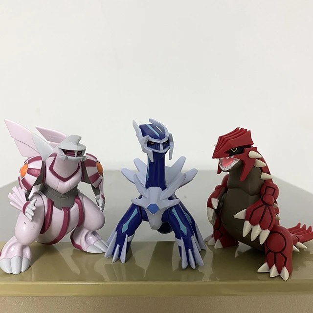 TAKARA TOMY-Figuras Pokemon Anime para Crianças, Action Figure Original  Palkia, Forma de Origem, Brinquedos Coleção, ML-27 Dialga ML-28