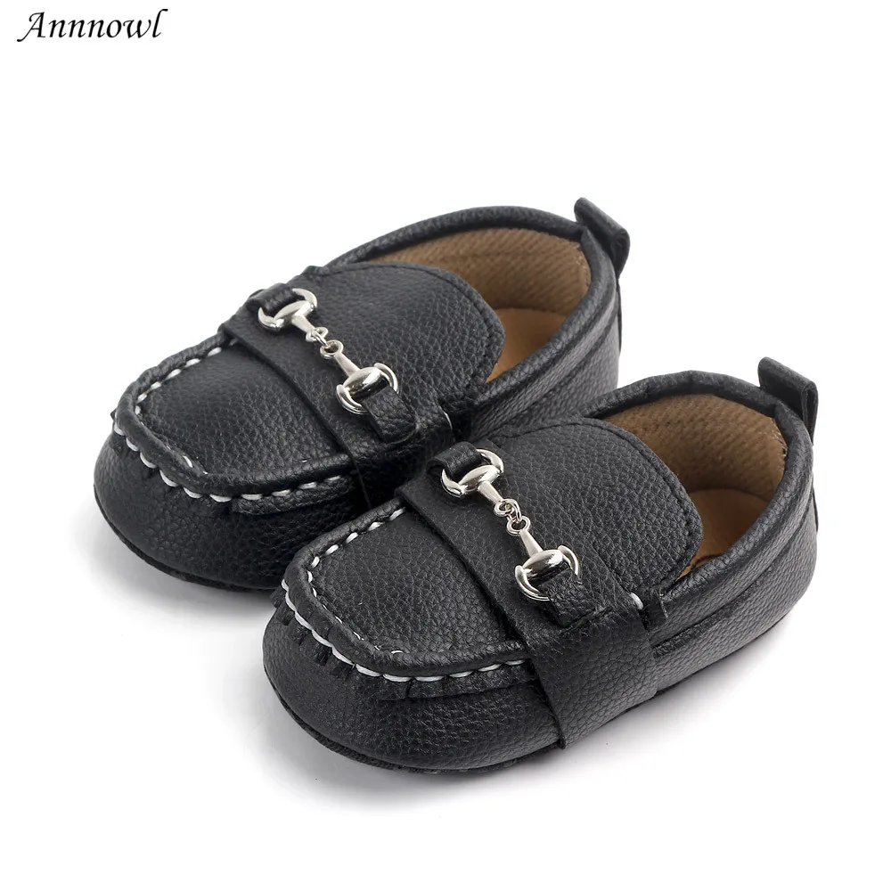 

Fashion Newborn Baby Boy Shoes Infant Prewalker Toddler Step PU Leather Moccasins Boys Casual First Walkers 0-18M