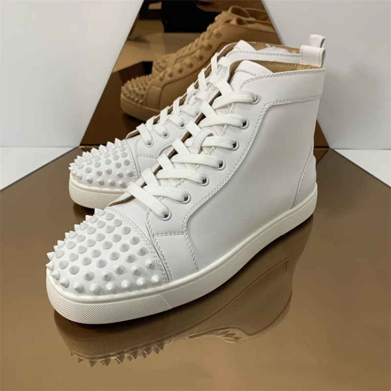 Christian Louboutin Red Bottoms Mens Sneakers  Mens Louis Vuitton Red  Bottom Shoes - Leather Casual Shoes - Aliexpress