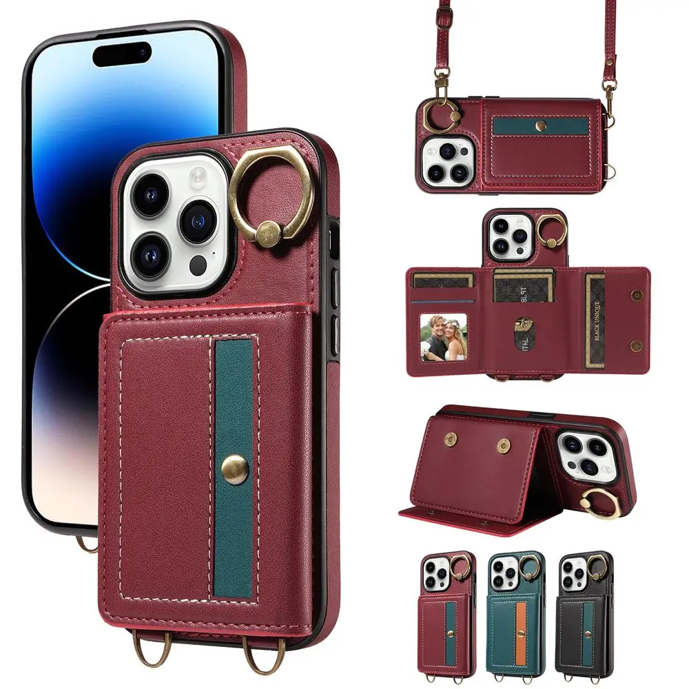 

Cases for iPhone 15 14 13 12 11 8 7 Pro Max Plus X XS XR SE 2020 2022 Case Cover coque Wallet Phone Covers Sunjolly