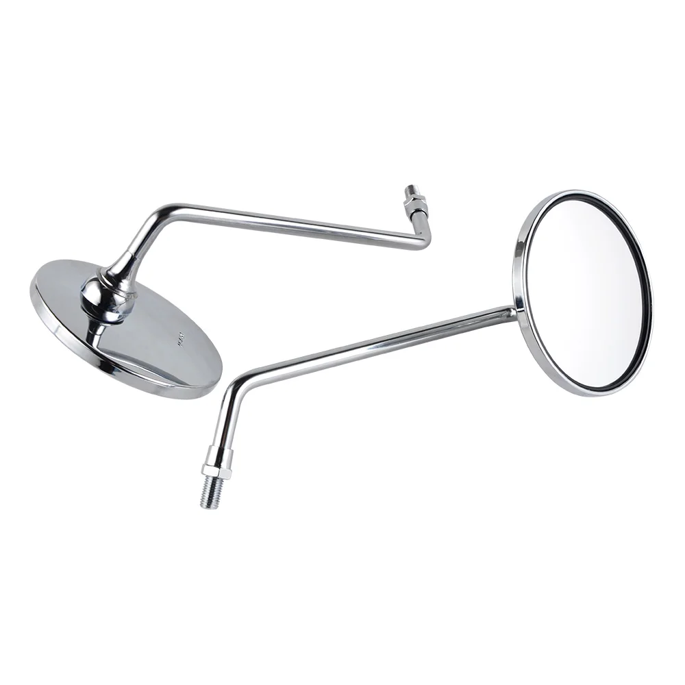 Motorrad Spiegel Set - Verchromt Für Honda XL, CB, CL Serie Bis 10cm Durchmesser
