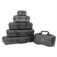 Water-repellent Hard Carry Tool Case Bag Organizer Storage Box,Camera Sealed Shockproof Safety Instrument Toolbox With Sponge 2