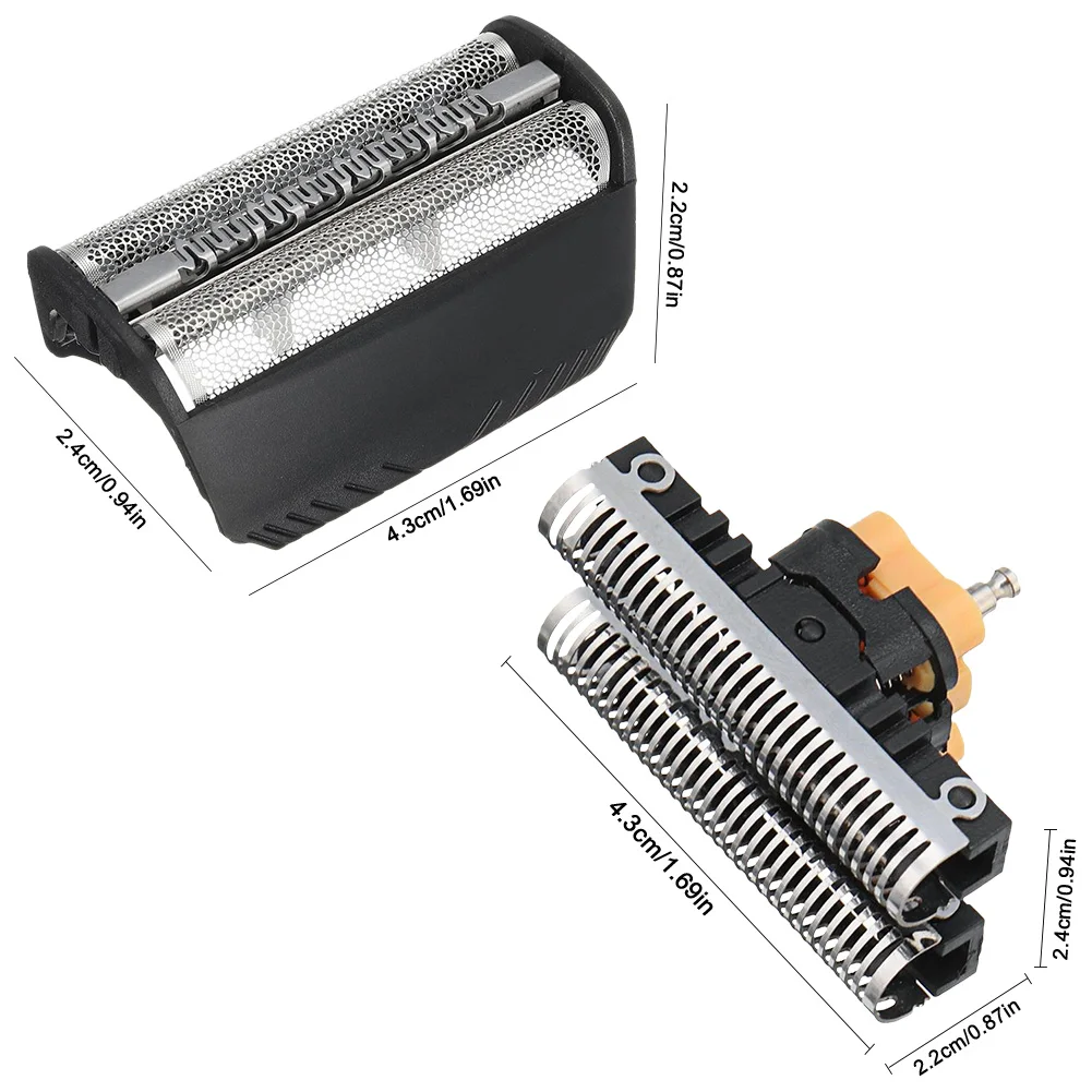 Replacement Head Set for Braun 30B Shaver Foil & Cutter Blade Electric Shavers Bathroom Products Shavers Kits for Braun 30B razor shaver razor parts shaver replacement head