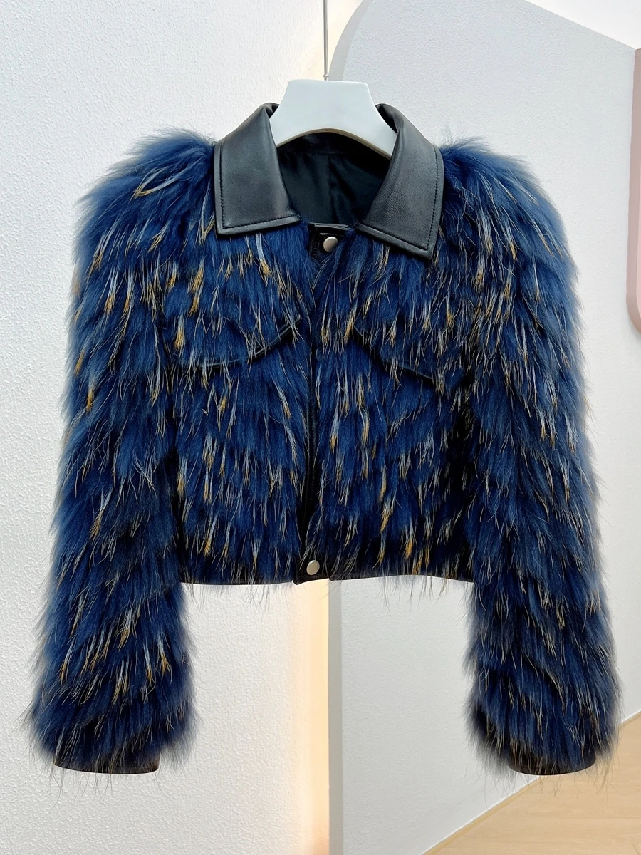 

New Fashion Real Fox Fur Coats With Genuine Sheepskin Leather Wholeskin Natural Fox Fur Jacket Outwear Luxury Fahsion