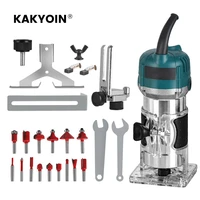 1200W 30000rpm Electric Trimmer Woodworking Electric Trimmer Hand Carving Wood Router Engraving Slotting Trimming Machine 1
