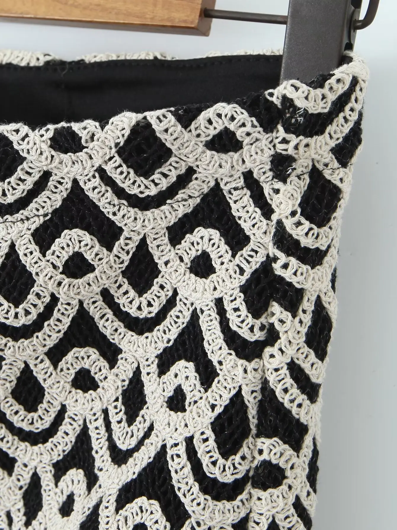 Women's Elegant Patchwork Slim Fit Crochet Vest Suit with Small Tassel Cropped Top Women's Mini Skirt 2 Piece Suit 2024 Summer