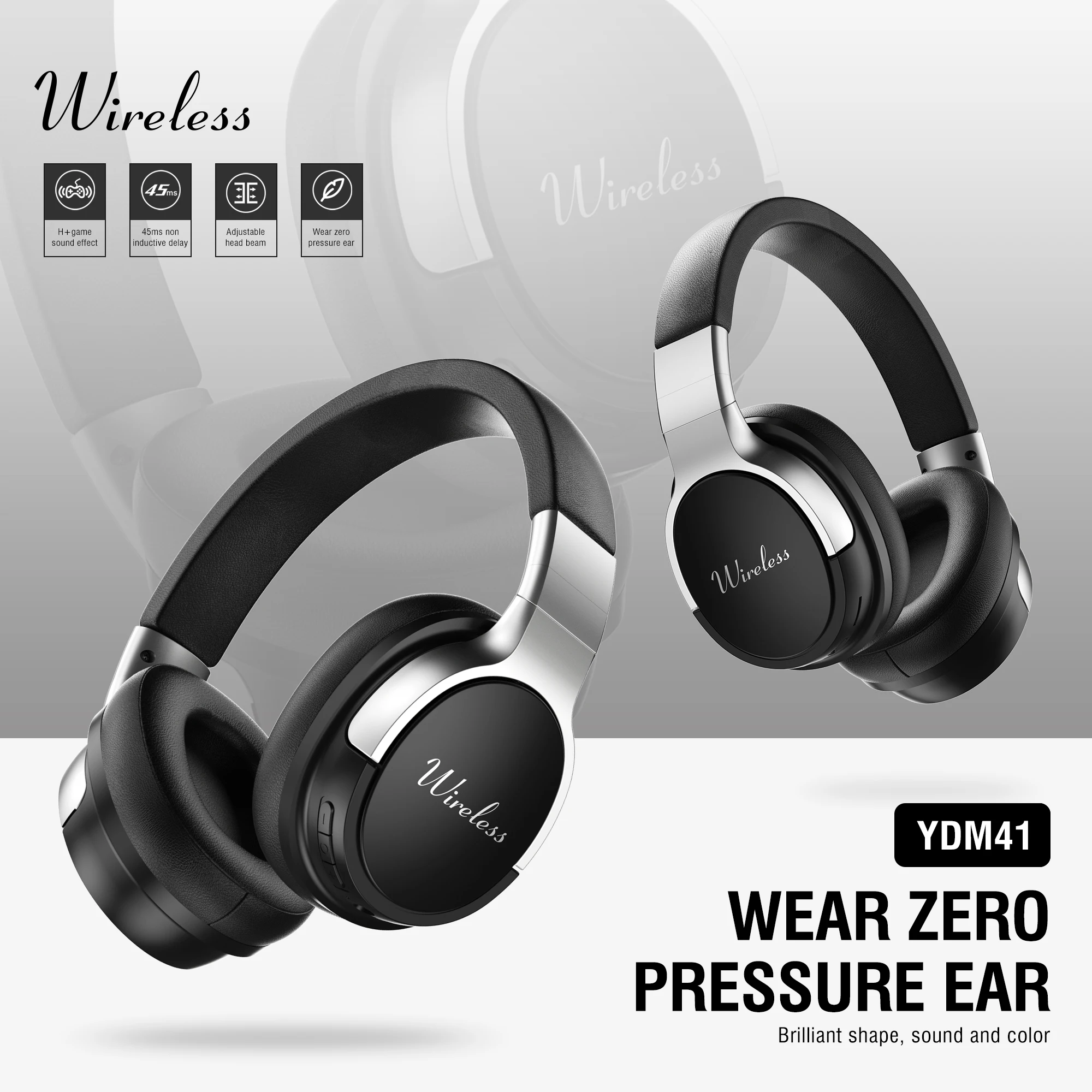 Casque gaming sans fil avec son surround pour pc et téléphone_voghion.com