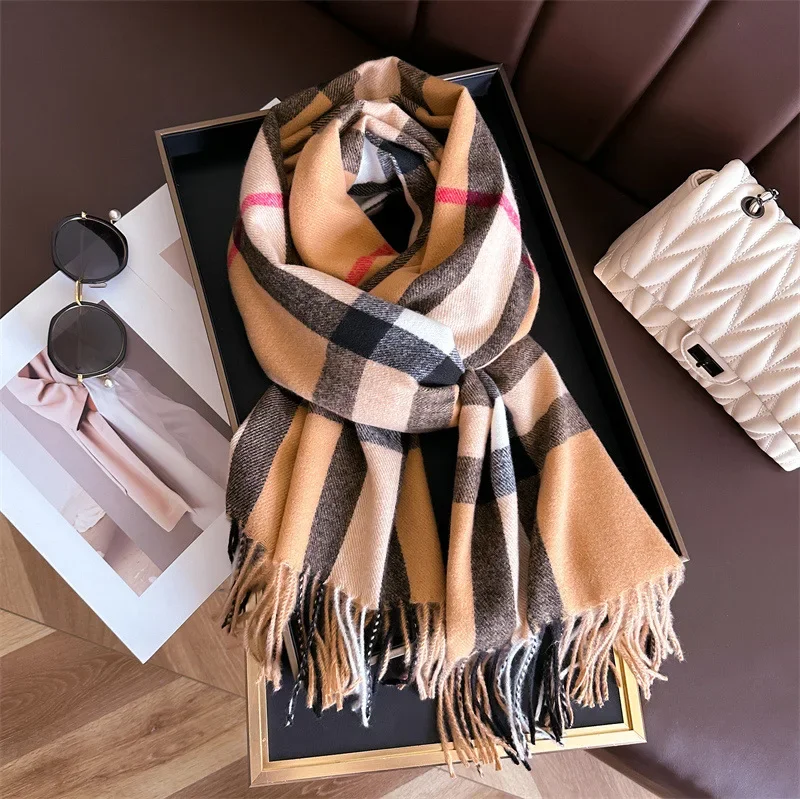 Autumn Winter Cashmere Imitation Scarf Men Women Warm Shawl Neckerchief Scarves Accessories Bufanda Tassel silk scarf baby scarf wool scarf