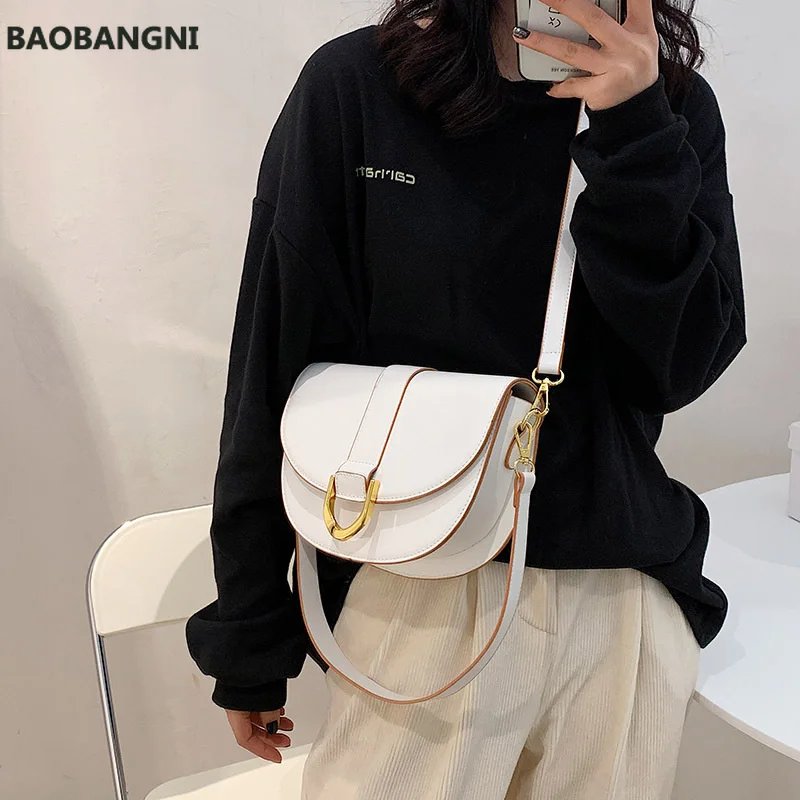 Lightweight Crossbody Bag Half Round Purses For Women Circle Bag Purse  Handbag Saddle Cowhide+pvc Leather Cross Body - Top-handle Bags - AliExpress