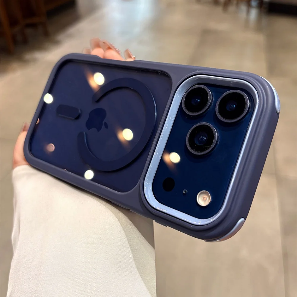 Rugged Heavy-Duty Crystal Clear Magnetic Shockproof Case