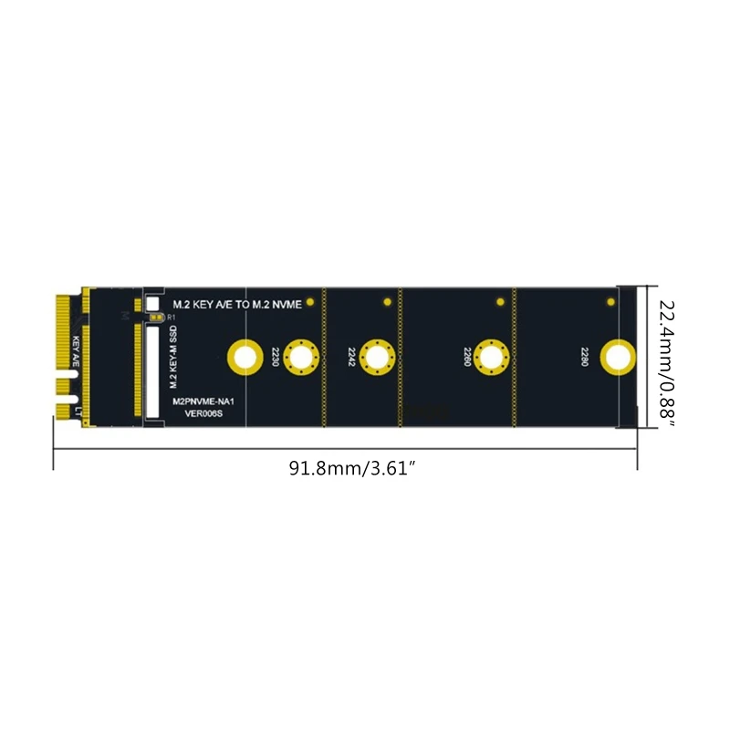 

20CB for M.2 for KEY A-E to NVME for M for Key Adapter Converter Card Support for