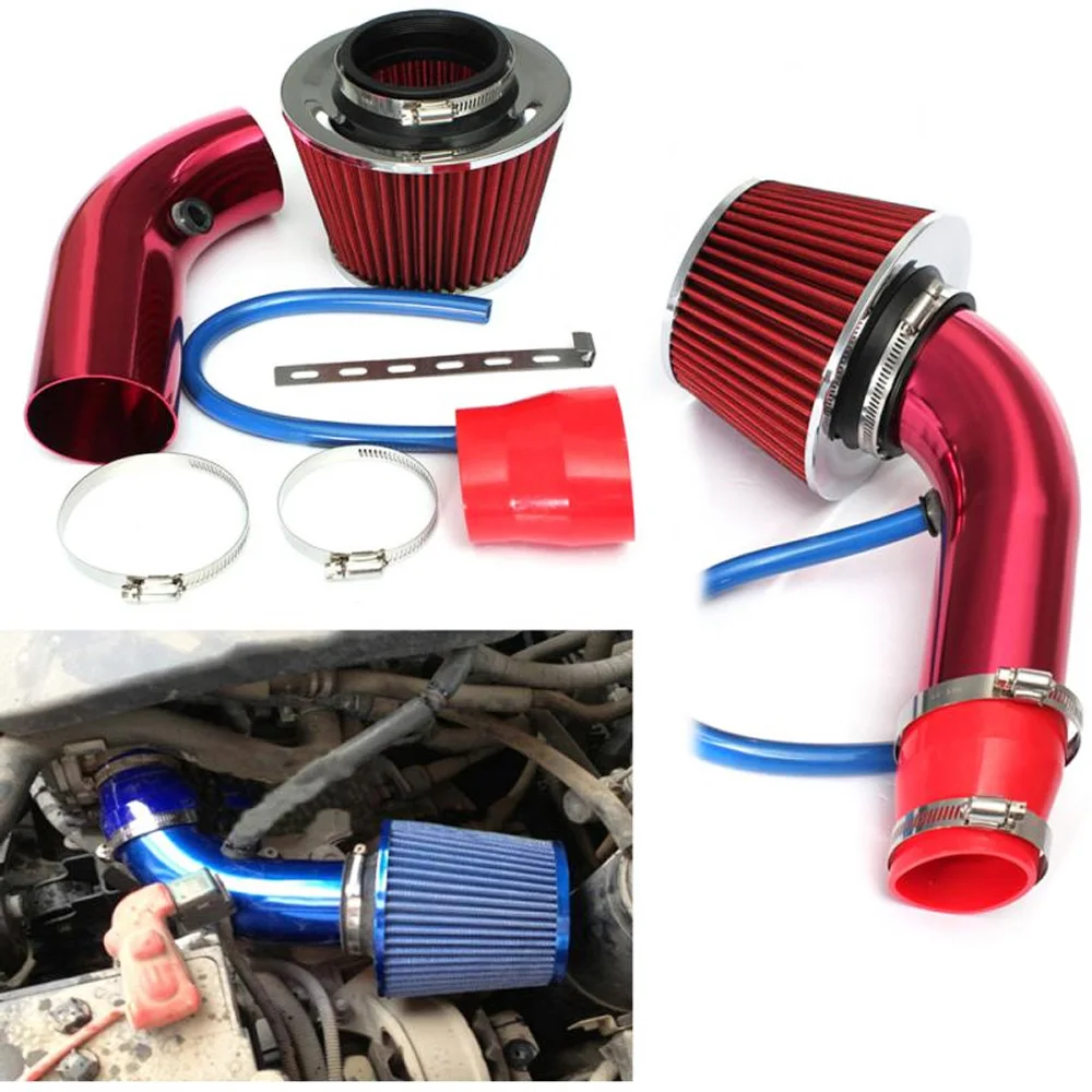 

Air Filter Mushroom Head Universal Car Automobile Racing Induction Kit Pipe Engine 76mm Cold Air Intake Filter Cone