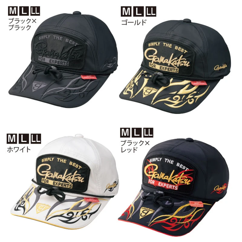 

Gamakatsu Fishing Hat With Clip Breathable Snapback Baseball Fishing Cap Outdoor Sport Adjustable Fishermen Hat Sunshade GM-9841