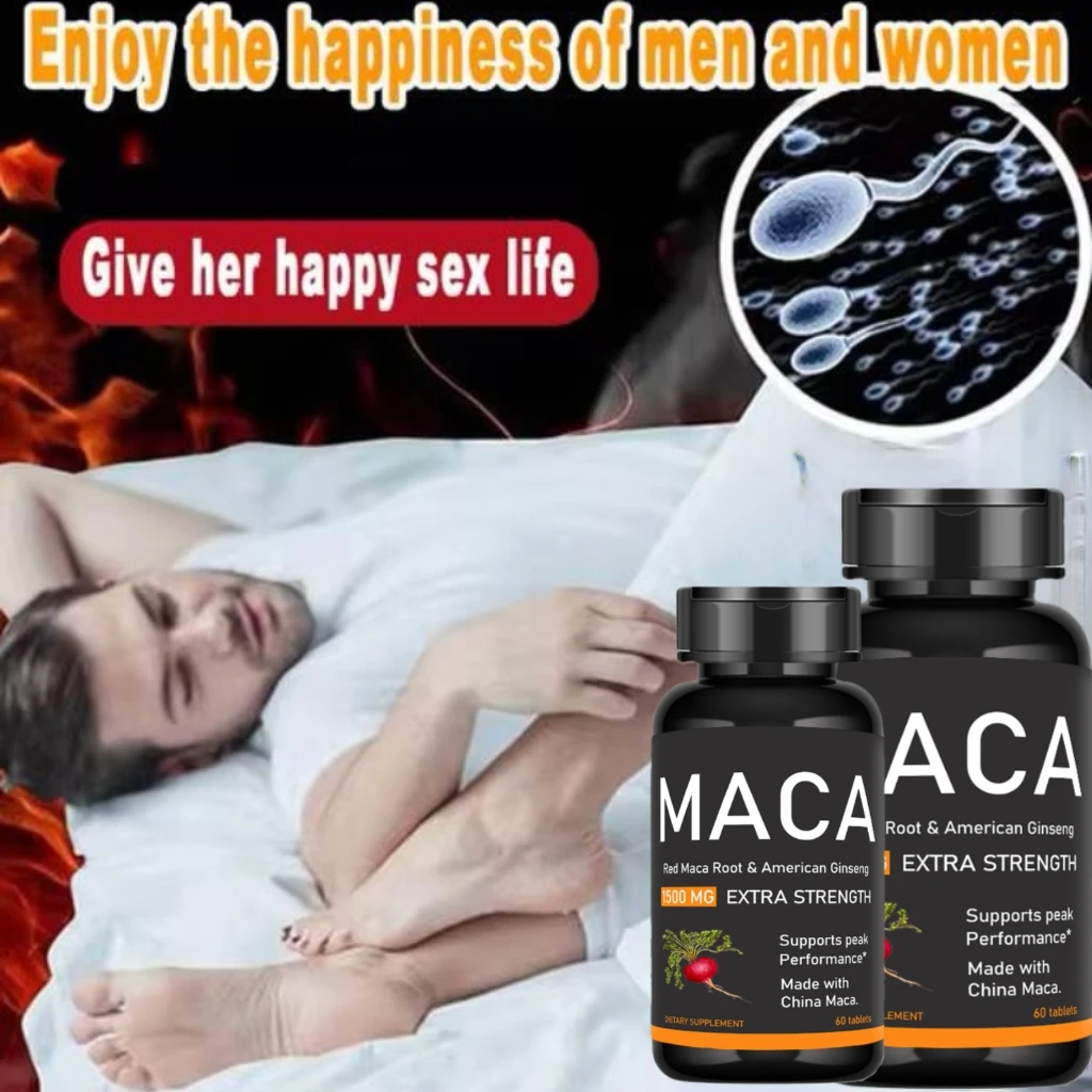 Ginseng Capsules Herbal Ginseng Pill Epimedium and American Ginseng Capsules Natural Vitality Supplement for Reproductive Health Support