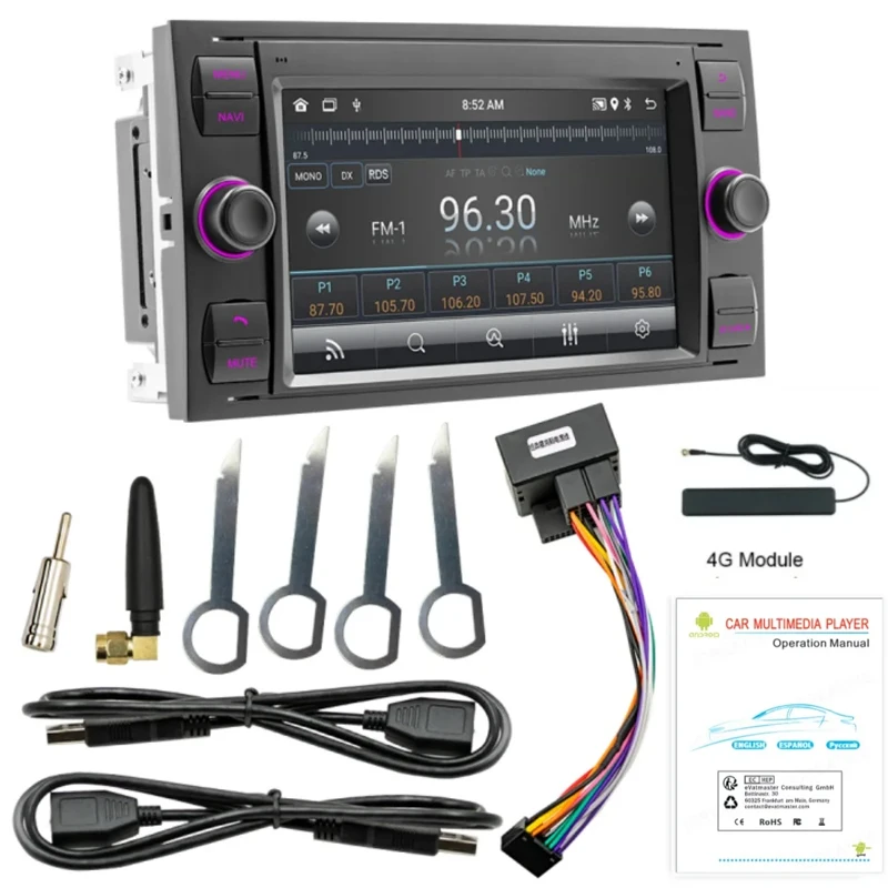 Lelv  Ŀ 󵥿 S-max C-max   ǿŸ ǻ ڵ Ƽ̵ ī÷, ȵ̵ 12 2Din, 4G Ʈũ , 7 ġ