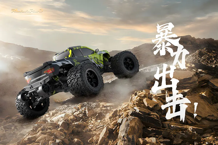 1:10 Brushless Rc Cars Rz001 Monster Truck Omnipotent Terminator 4wd Electric Off Road Rc Model Toy Car Brushless Four-Wheel Dri 2