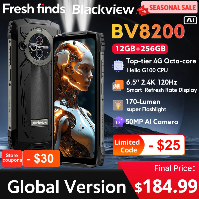World premiere】Blackview BV8200 Rugged phone 6.5