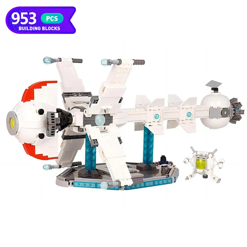 

MOC Captained Futured Comet Spaceship Model Building Blocks Anime High-tech Battleship Assemble Bricks Toys for Children Gifts
