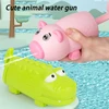 Kids Pull-Out Water Gun Toys For Children Shark Cartoon Design Summer Play Beach Watergun Sprinkler Bathroom Shower Bath Toys 1