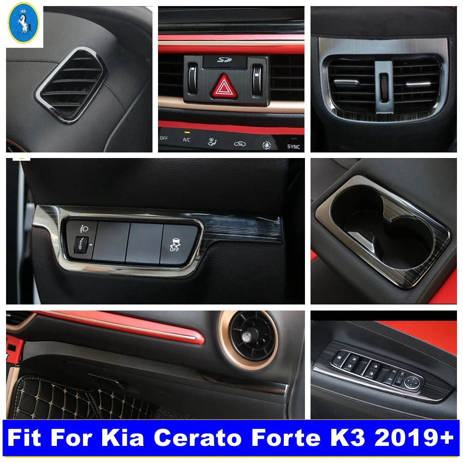 

Window Lift / Head Lights Button / Rear Air Vent Outlet Cover Trim For Kia Cerato Forte K3 2019 - 2023 Car Interior Accessories