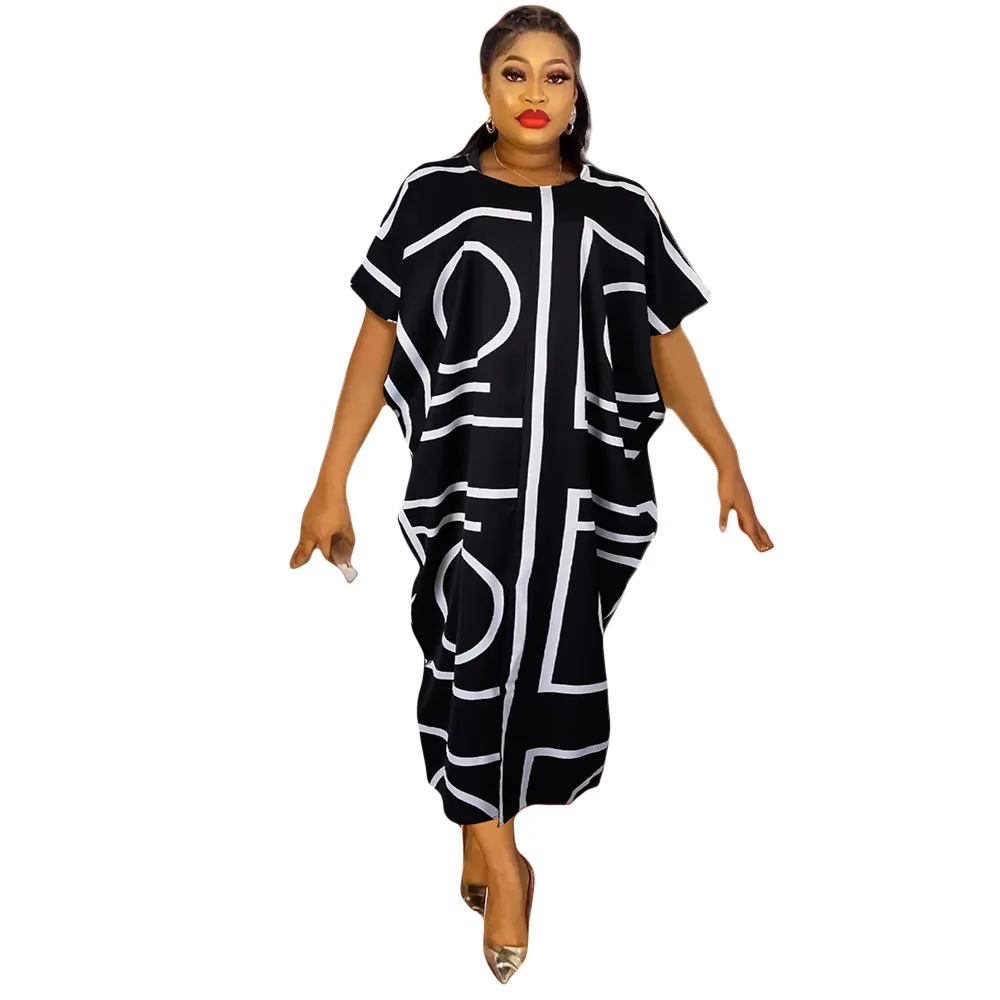 

2024 Elegant African Dresses for Women Muslim Fashion Boubou Abayas Robe Dashiki Ankara Outfits Evening Gown Kaftan Maxi Dress