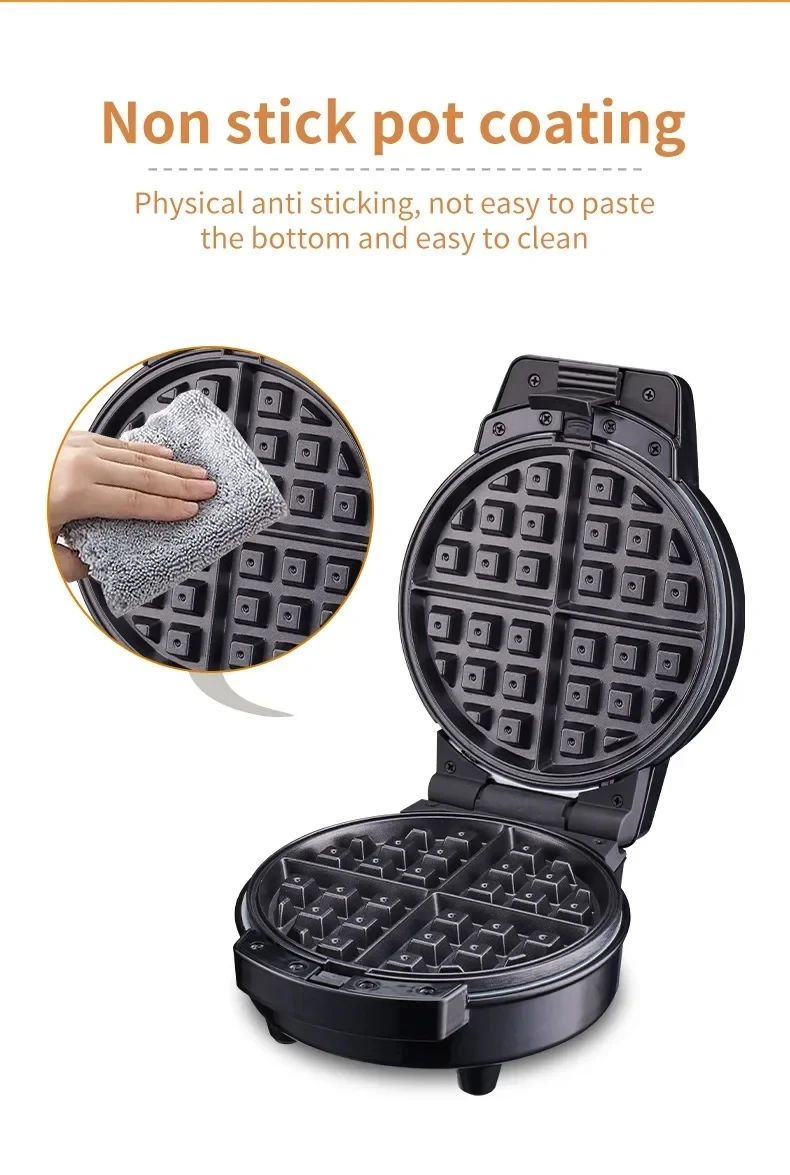 3in1 Exchangeable Waffle Sandwich Donut Maker Non-Stick Multi-Function Electric Breakfast Cake Baking Machine