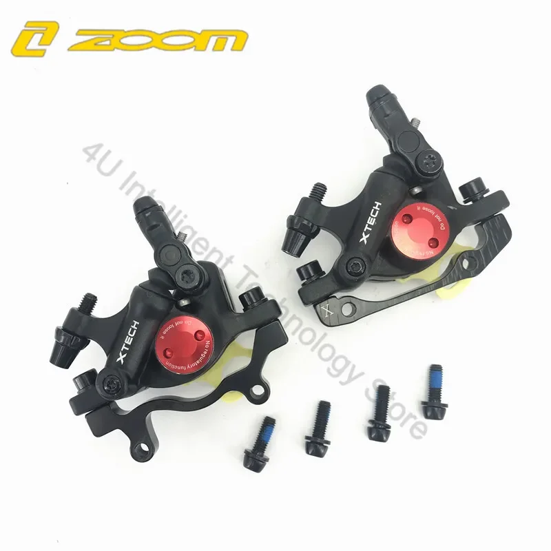 ZOOM HB100 Mountain Bike Line Pulling Hydraulic Disc BrakeCalipers Oil Press Brake MTB Bicycle Electric Scooter Brake Set 160mm