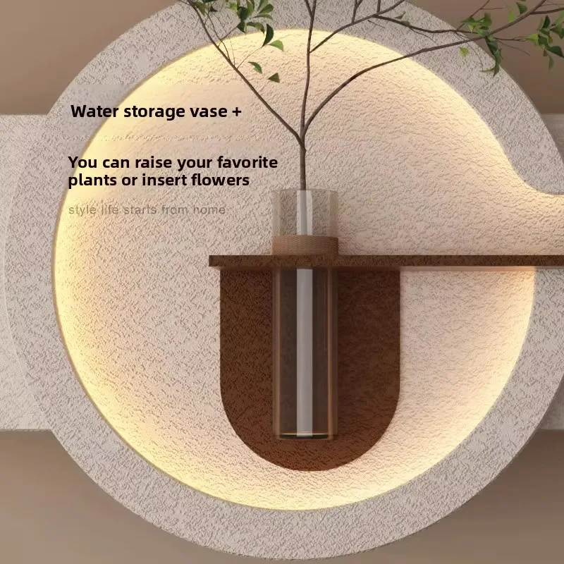 Living room home decoration mural sandstone texture decoration painting, LED lighting panel, suitable for hydroponic green plant - AliExpress 15 - Image 2