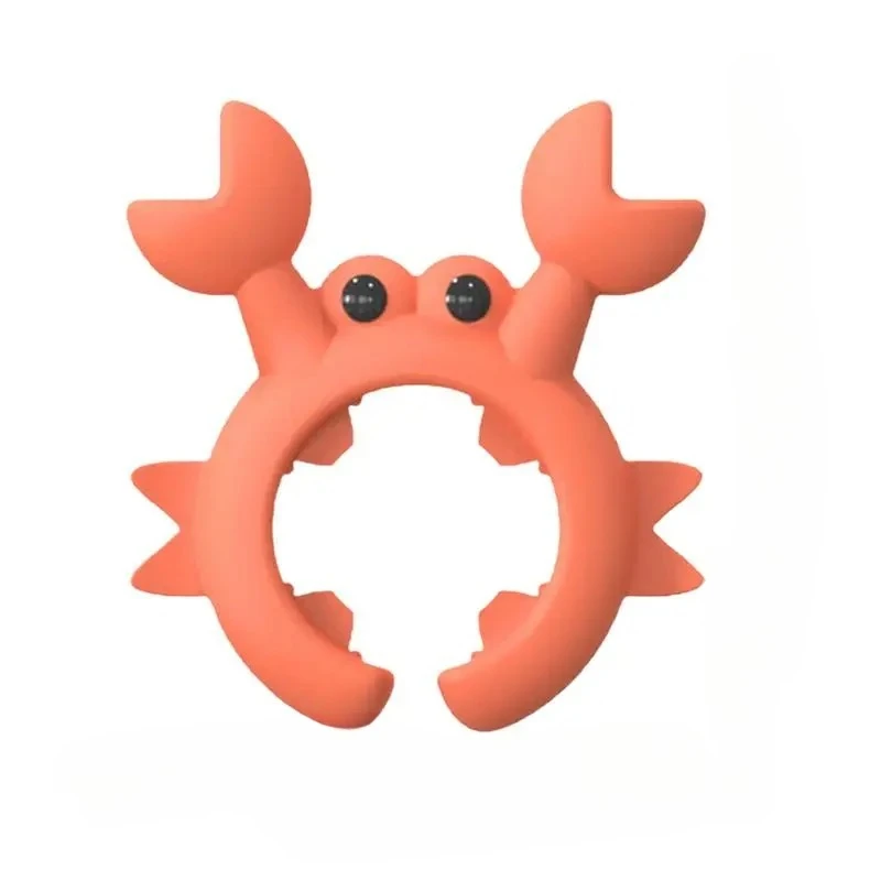 Creative and Interesting Crab Shaped Silicone Tableware Rack, Anti Overflow Stove Surface Wiping Knife Holder Kitchen Small Tool