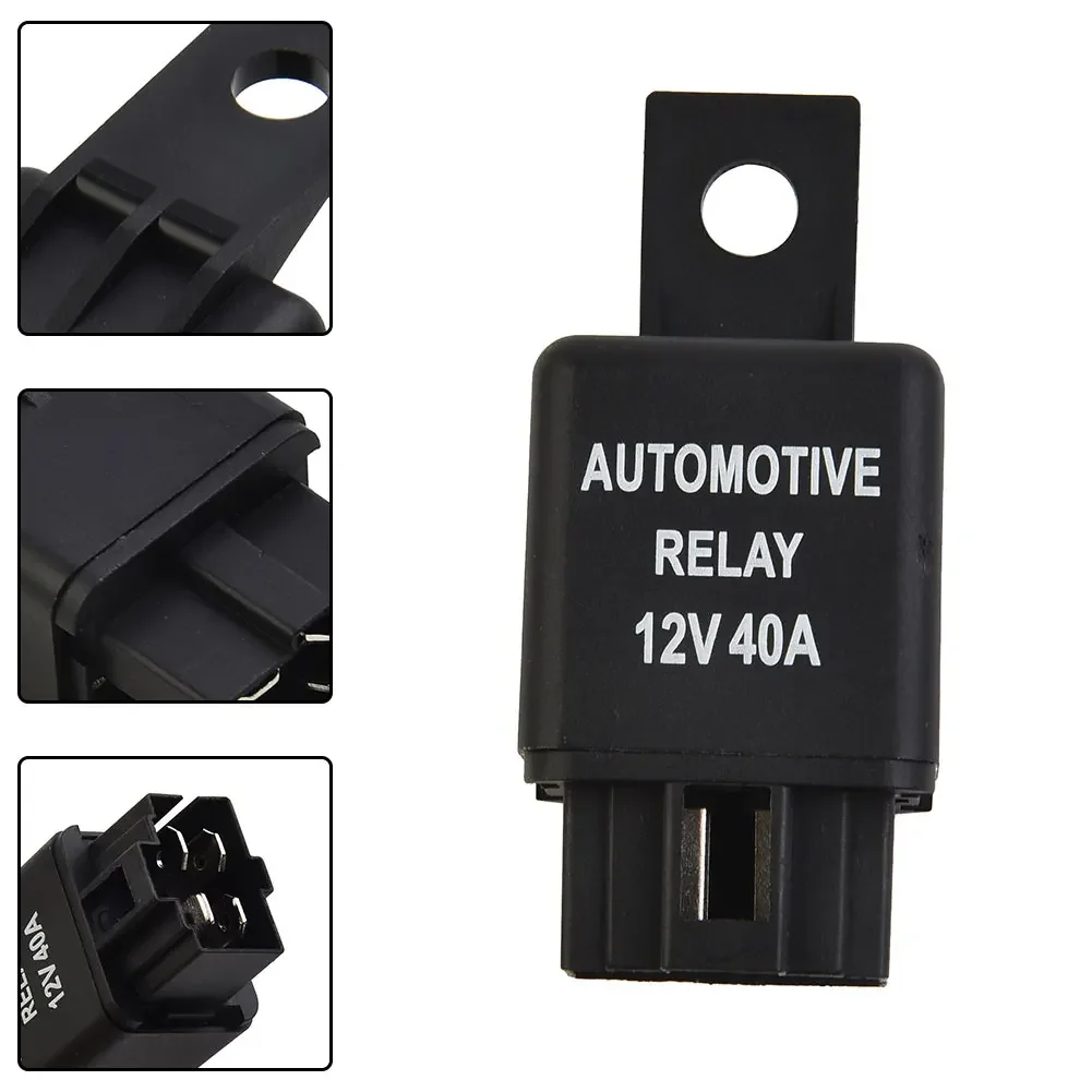 

Car Van Boat Bike 4 Pin SPST Alarm Relay Contact Type Automotive Current Start Tool Car Alarm Relay Parts Fog Lights 12V 40A