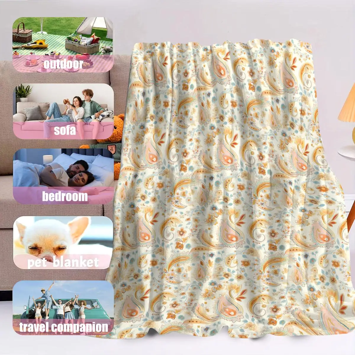 SRH Retro Allure, charming patterns, dry. Valentine's sofa love. 4
