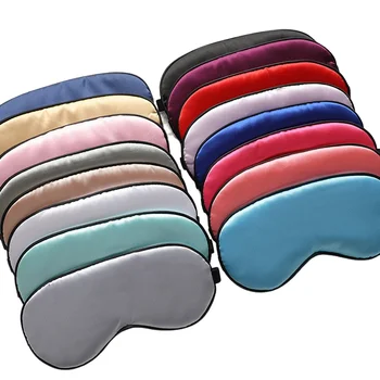 Women Imitated Silk Sleep Eye Mask Portable Travel Eyepatch Nap Eye Patch Rest Blindfold Eye Cover Sleeping Mask Night Eyeshade 1