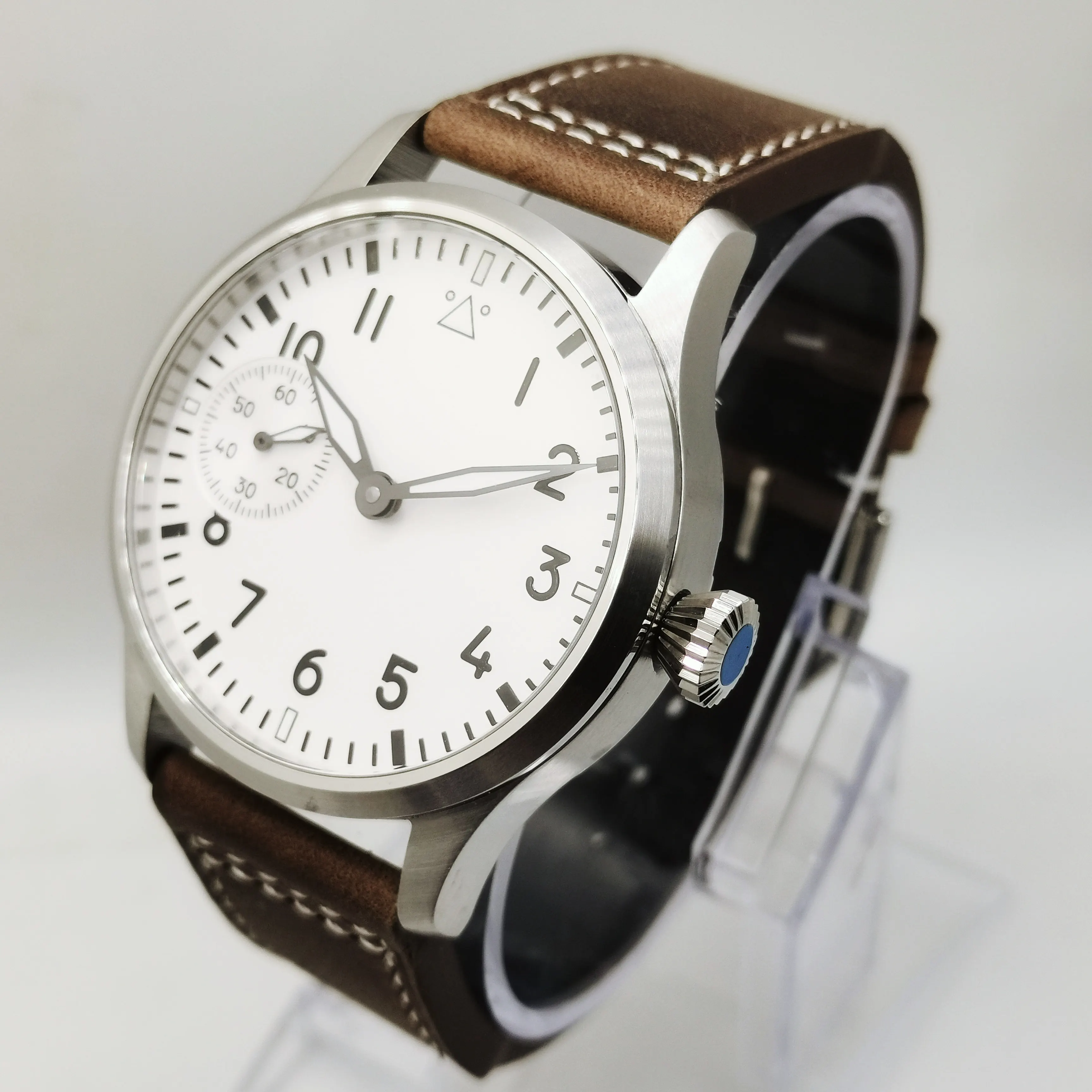 42mm  Men's Watch Seagull ST36 Manual Winding Mechanical Movement Sapphire Glass 316L Stainless Steel Case Fashion Luminous