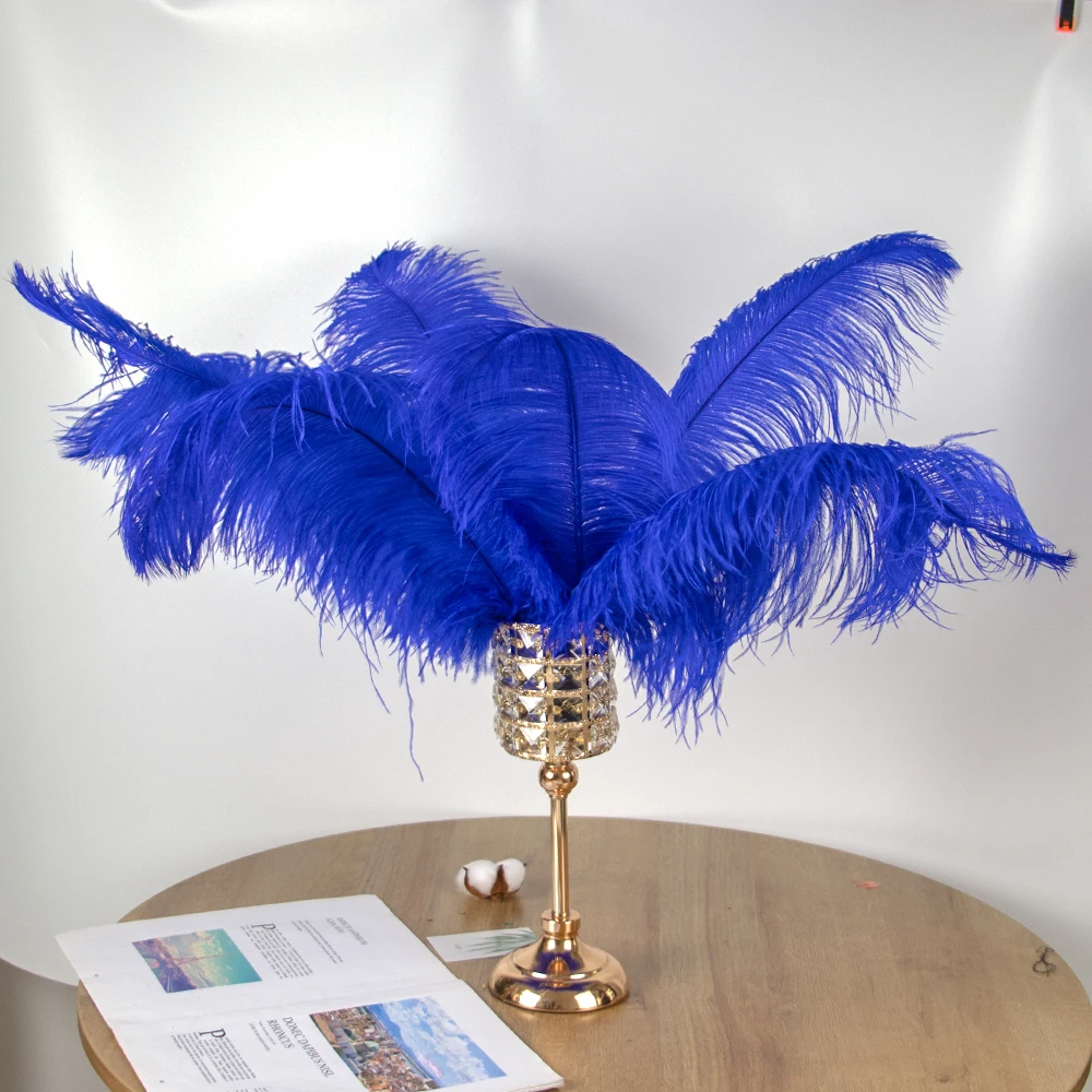 Wholesale 15-75Cm Ostrich Feathers bulk Royal Blue forCraft Wedding  Carnival Party Decor Feather Table Decoration&Accessories - AliExpress