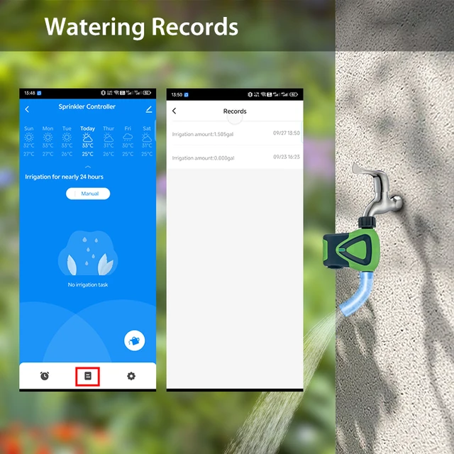 Tuya Zigbee 3.0 Water Timer Garden Automatic Drip Irrigation Intelligent Valves   Control Water Valve Automatic Watering System 5