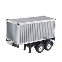 TOUCAN 1/14 20ft 2Axles Semi Trailer Container Chassis KIT RC Tractor Remote Control for TAMIYAYA Outdoor Toys for Boys Gift 1
