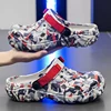 Plus Size 47 Summer Men Sandals Light Soft EVA Men's Hole Shoes Outdoor Slippers Home Garden Clogs Male Beach Flats Slides 3
