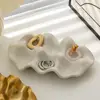 Creative Ceramic 6 Grids Egg Tray Nordic Style Decorative Jewelry Display Storage Plate Shockproof Jewelry Storage Tray Necklace 5