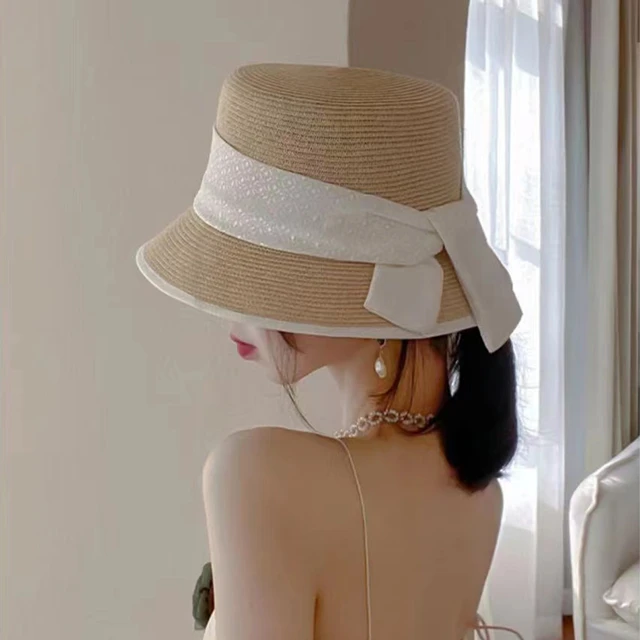 Summer Women's Hepburn Hats Sun Protection Hat Sun Hats Summer Straw Hat  Sun Visor Beach Sun Protection Bucket Hats For Women - Sun Hats - AliExpress